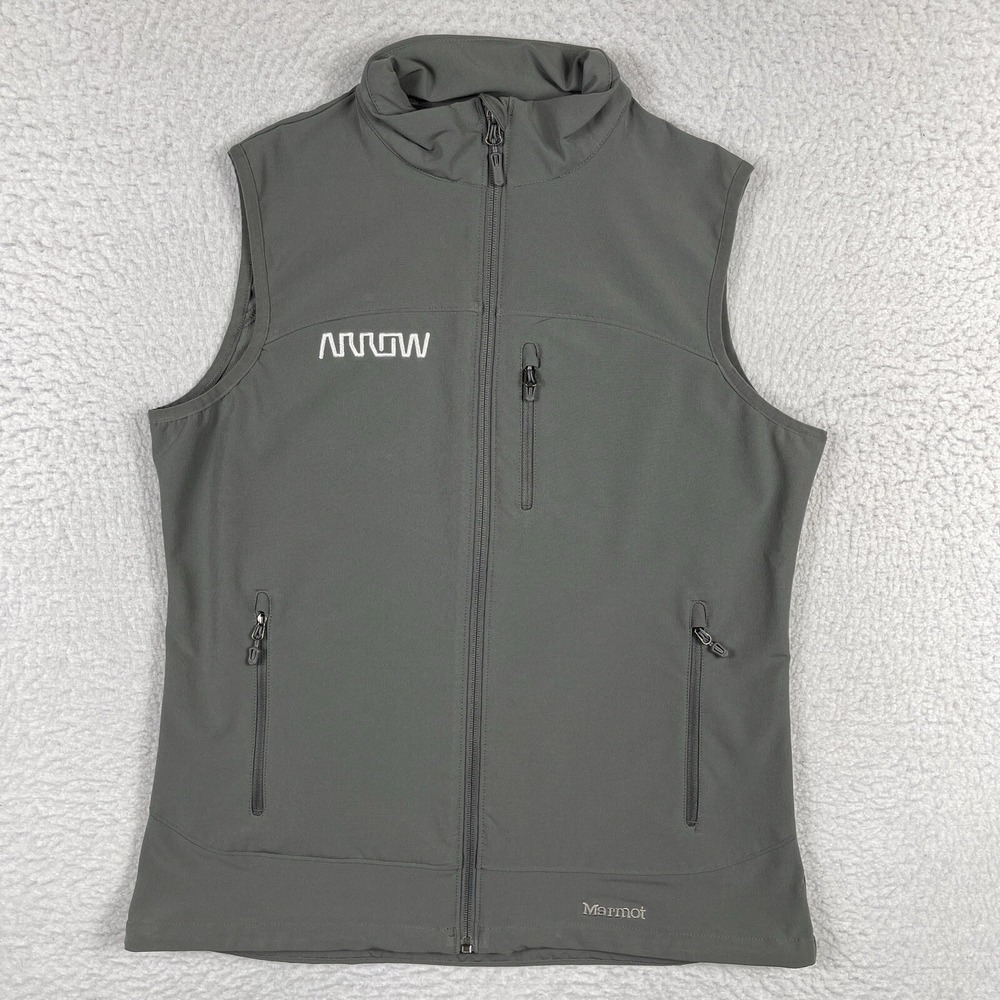 Marmot Jacket Womens‎ Large Gray Vest Gorpcore Career Hiking Casual Camping Work